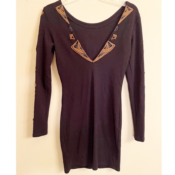 Free People Aztec Princess Bodycon Dress XS - Picture 4 of 11